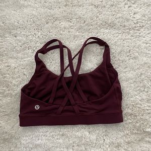 Lululemon Energy Bra Dark Adobe Size 6